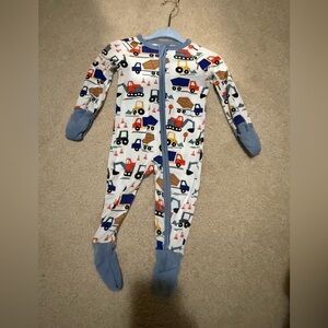 Construction Print Kids One Piece - worn once!